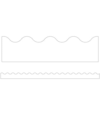 White Scalloped Border (39'/Package)