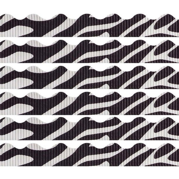 Zebra Bordette Pre-Scalloped Border Roll (25'/Package)